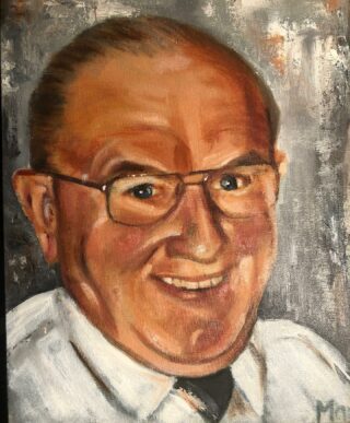 Lieve opa ook vast gelegd💖💫 

#olieverf #portret